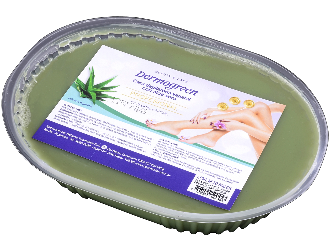 GPSFarma CERA DEPILATORIA VEGETAL CON ALOE VERA BANDEJA