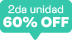 60% Off en la 2da unidad